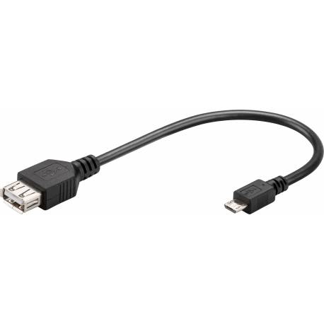CABLU USB 2.0 MICRO USB B OTG 0.20m