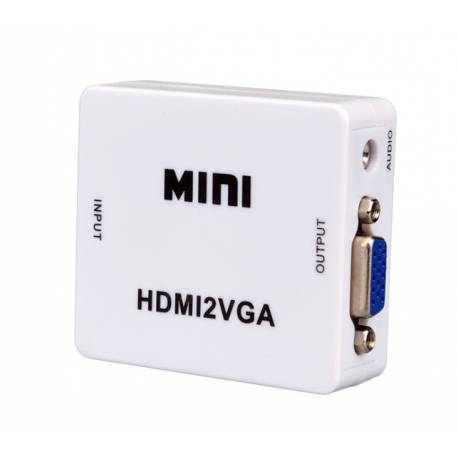 CONVERTOR MINI HDMI 1080P - VGA ALB