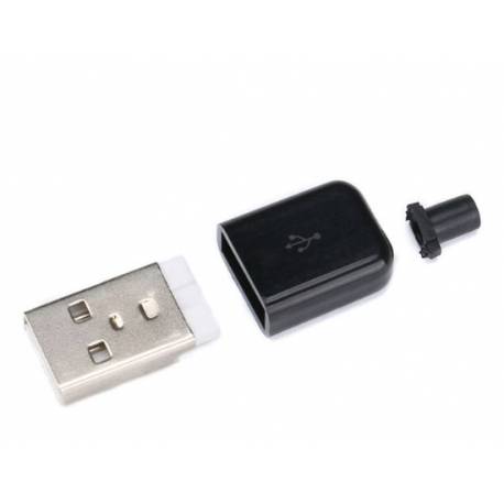 CONECTOR USB A TATA CABLU NEGRU