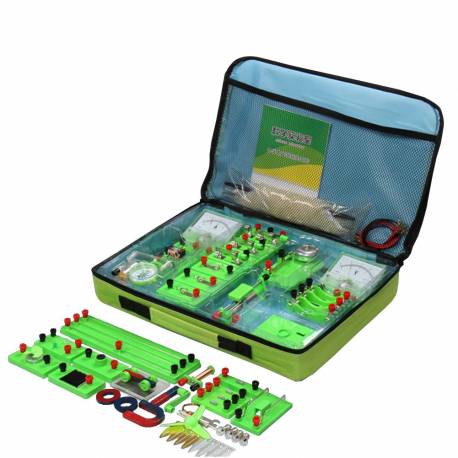 KIT EDUCATIONAL 1 - CIRCUITE ELECTRICE SI MAGNETISM, 77 PIESE