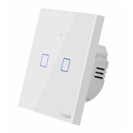 Sonoff TX T1 EU 2C 2-gangsmart WiFi + RF wall touchlight switch (white)