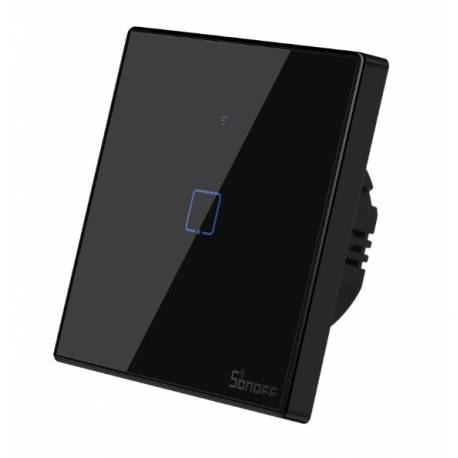 Sonoff TX T3 EU 1C 1-gangsmart WiFi + RF wall touchlight switch (black)