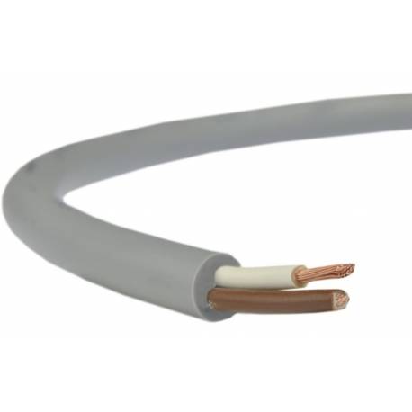 Cablu pVC 2x0,14mm GRI