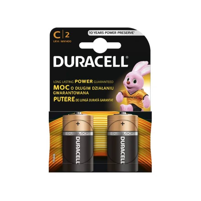 National census Thank you Danger BATERIE ALCALINA 1.5V R14 DURACELL