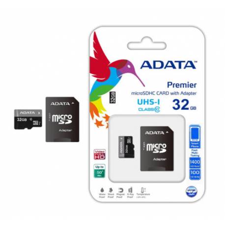 CARD MICRO SD 32GB + ADAPTOR CLASA 10 A-DATA