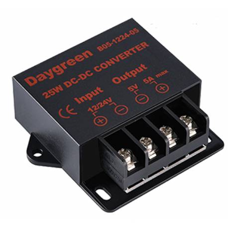 CONVERTOR DC-DC 12-24V IN, 5V/5A OUT