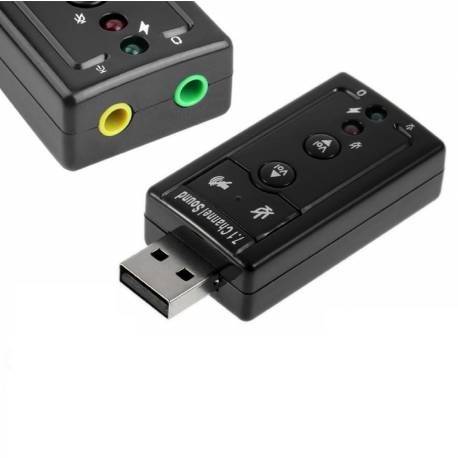 PLACA AUDIO EXTERNA 7.1 CANALE MINI USB